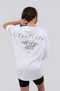 FREE Oversized Tee White - full back print