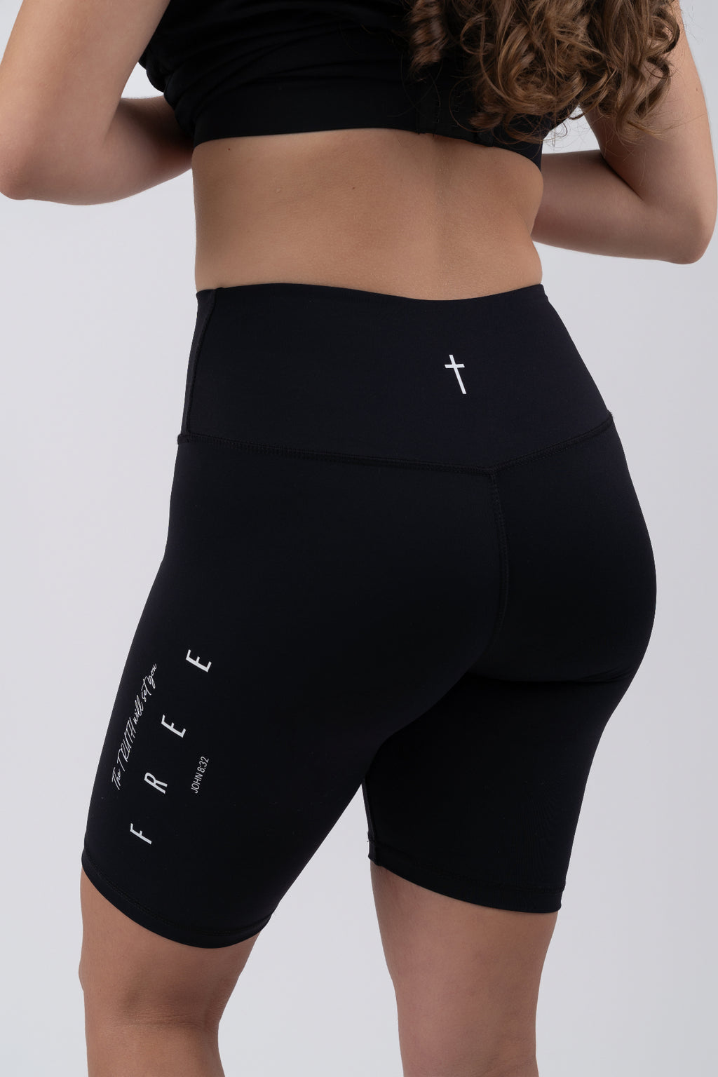 FREE 8" Bike Shorts - back cross detail