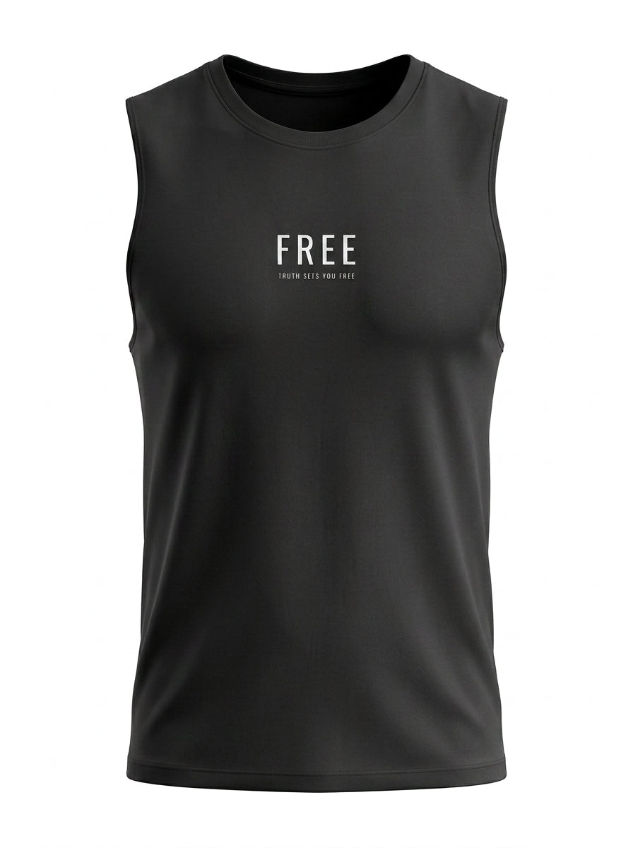 FREE Muscle Tee Black - front