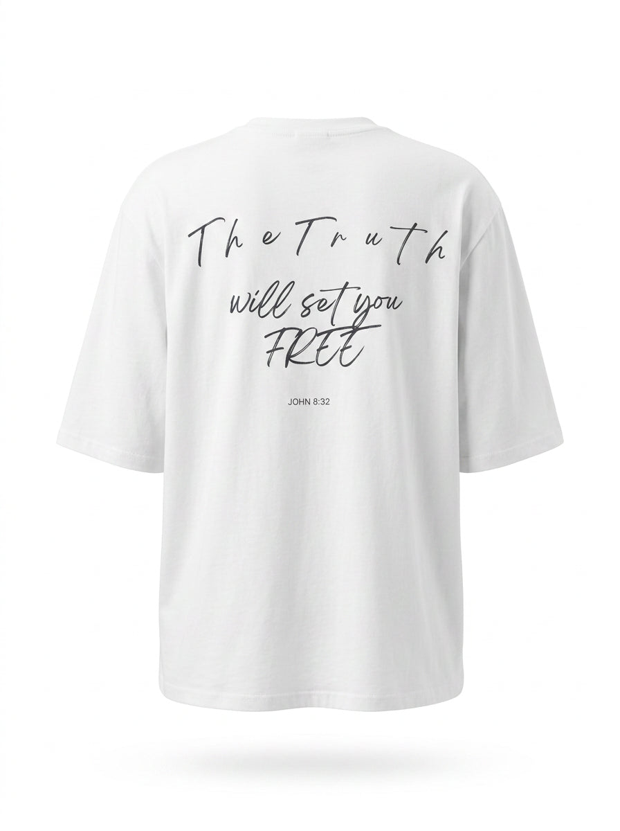 FREE Oversized Tee White - back