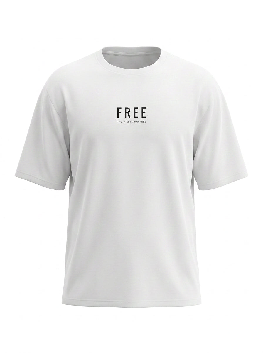 FREE Oversized Tee White - front